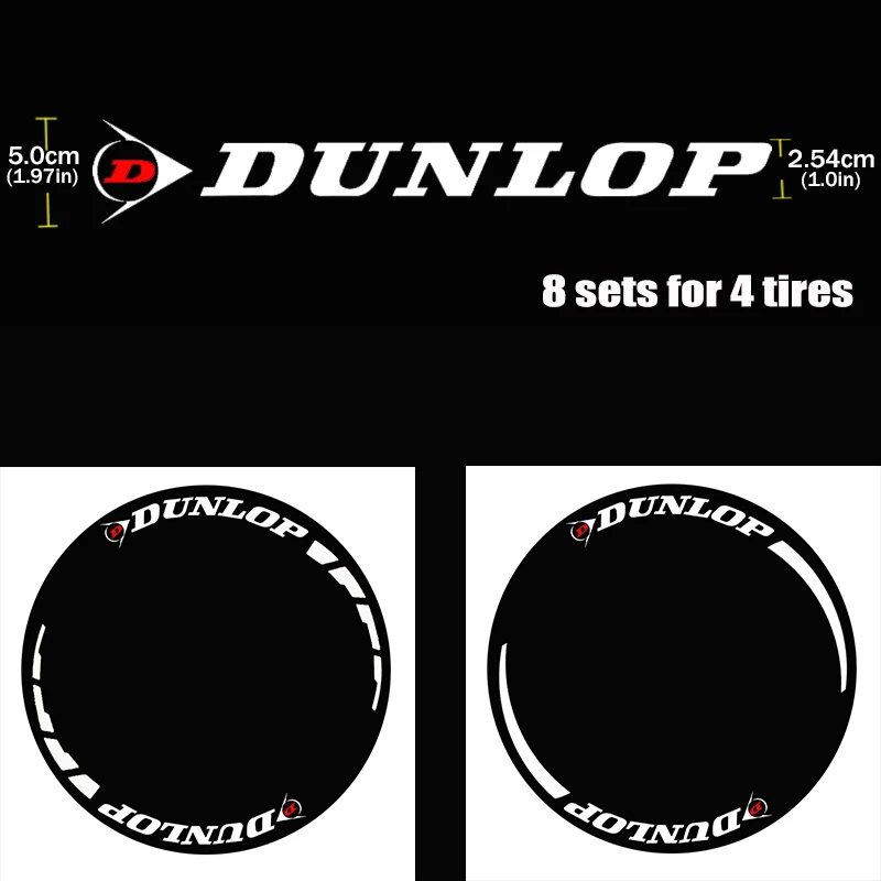 

8 sets/lot Car Wheel Stickers Car Tuning Universal 3D Permanent Rubber DIY Lettering Personalized Car Stickers Wheel Stickers
