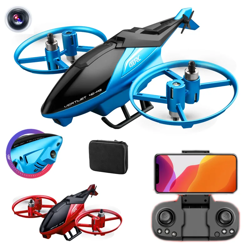 4drc M3 Rc Helicopter 6ch 2.4g 3d Aerobatics Altitude Hold Hd Wide