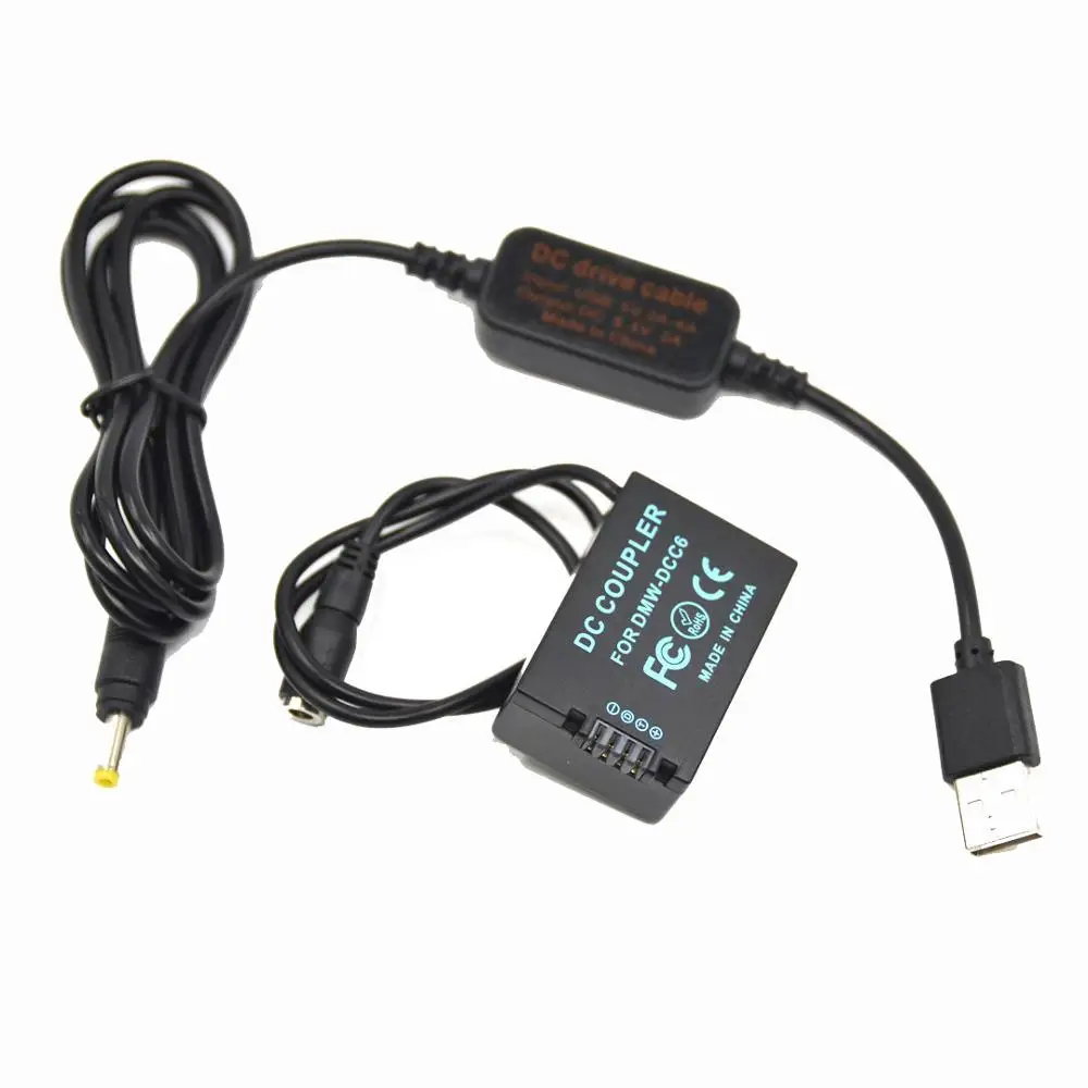 Внешний аккумулятор 5 В USB кабель + искусственная батарея для фотоаппарата Panasonic