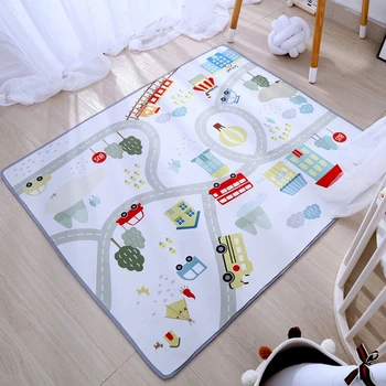 

100x80cm Car City Scene Traffic Highway Map Baby Play Game Mat Educational Toys T5EC