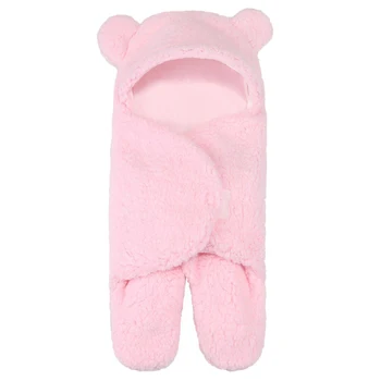 

Adjustable Fleece Sleeping Bag Soft Warm Thickened Sherpa Velvet Baby Newborn Swaddle Wrap Blanket
