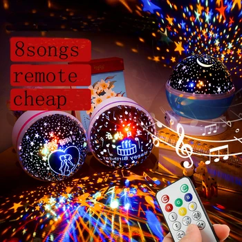 

New Luminous Toys Romantic Starry Sky LED Night Light Projector Battery USB Night Light Creative Birthday Toys For Children