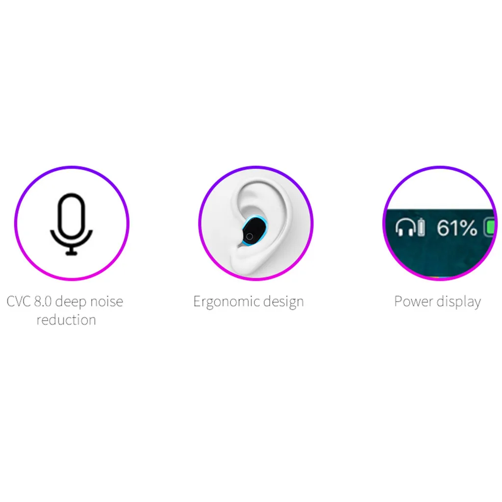 Эргономичная bluetooth-гарнитура mosunx, Спортивная Беспроводная гарнитура Bluetooth 5,0, высококачественный стереозвук