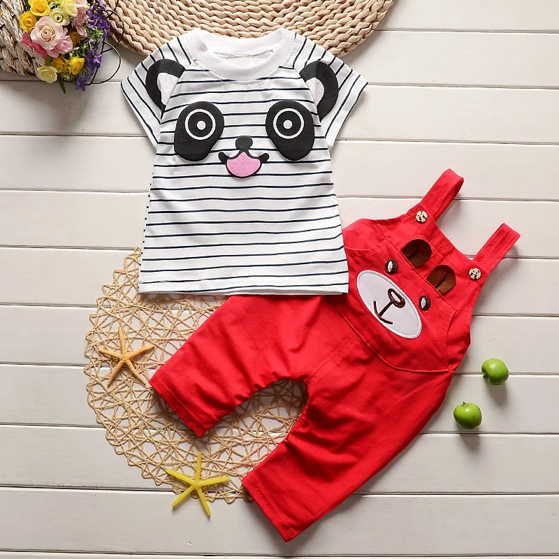 Clothes-Sets Pants T-Shit Clothing12 Newborn Girls Baby Infant Boys Cotton Panda Cute