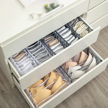 

Underwear Bra Socks Panty Storage Boxes Cabinet Organizers Wardrobe Closet Home Organization Drawer Divider Dormitory Save Space