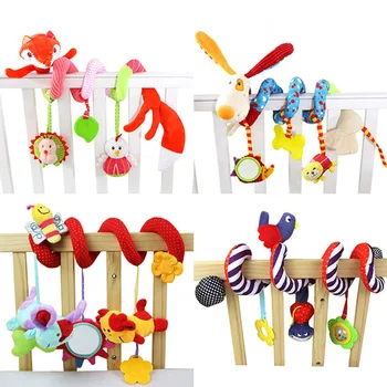 

Apaffa Baby Stroller Toy Newborn Baby Toys For Stroller Soft Infant Musical/Mobile Baby Stroller Baby Toys For 0-12 Months