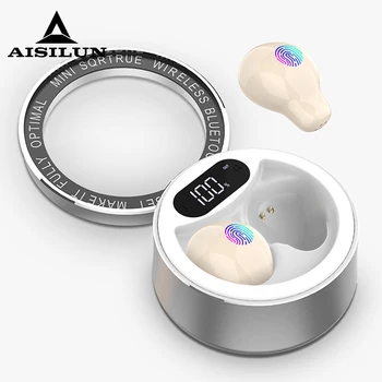 

SQRMINI X26 Ultra Mini Wireless TWS Earphone Hidden Small Bluetooth Headset Touch Control Earbud With LED Power Display