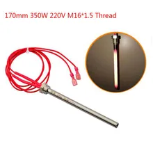 170*10mm 220v lgniter quente haste de madeira tubo aquecimento da pelota lareira grill fogão parte pelota fogão tubo de aquecimento