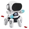 Intelligent Robots for Kids Dance Music Cute 6-Claws Colorful LED Light Music Dancing Mini Electric Robot Kids Toy Gift ► Photo 3/6