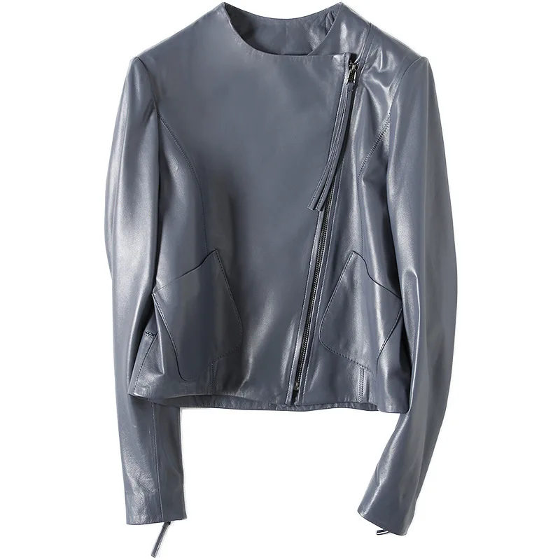 

MLCRIYG 100% Genuine Leather Jacket Women 2020 Natural Sheepskin Coat Female Short Autumn Spring Real Leather Coats YQ320