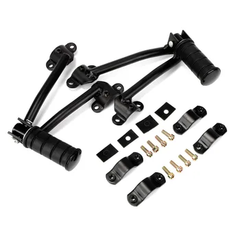 

Motorcycle Footrests Rear Black Passenger Footpegs Foot Pedal Pegs Mounts For Kawasaki Vulcan VN650 2015 2016 2017 D40