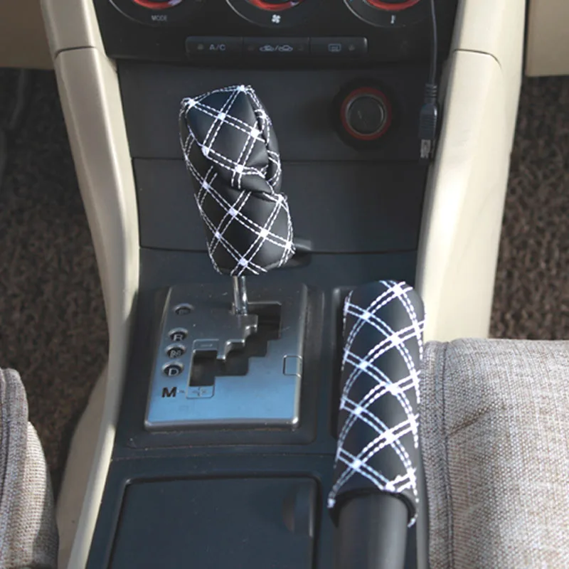 Чехол рычага переключения ручного тормоза из искусственной кожи для Opel Astra VAUXHALL