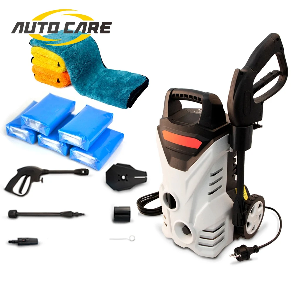 Автомойка 1400 Вт 1600PSI моющее средство бутылка с турбо-шлангом для воды автомойка