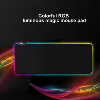 

Gaming Mouse Pad RGB Luminous Computer Large Mousepad Big Mouse Mat with Backlight For PC Keyboard Desk Mat Mause
