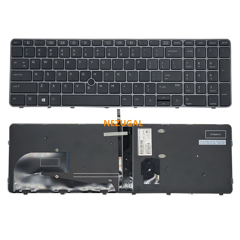 90% New Laptop Backlit Keyboard for HP Elitebook 850 G3 755 Genuine Notebook US English | Компьютеры и офис