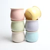 6 Colors Simple Pure Color Ceramic Planter Fleshy Plant Pot Flower Plant Vase Micro Landscape Home Garden Decoration 3