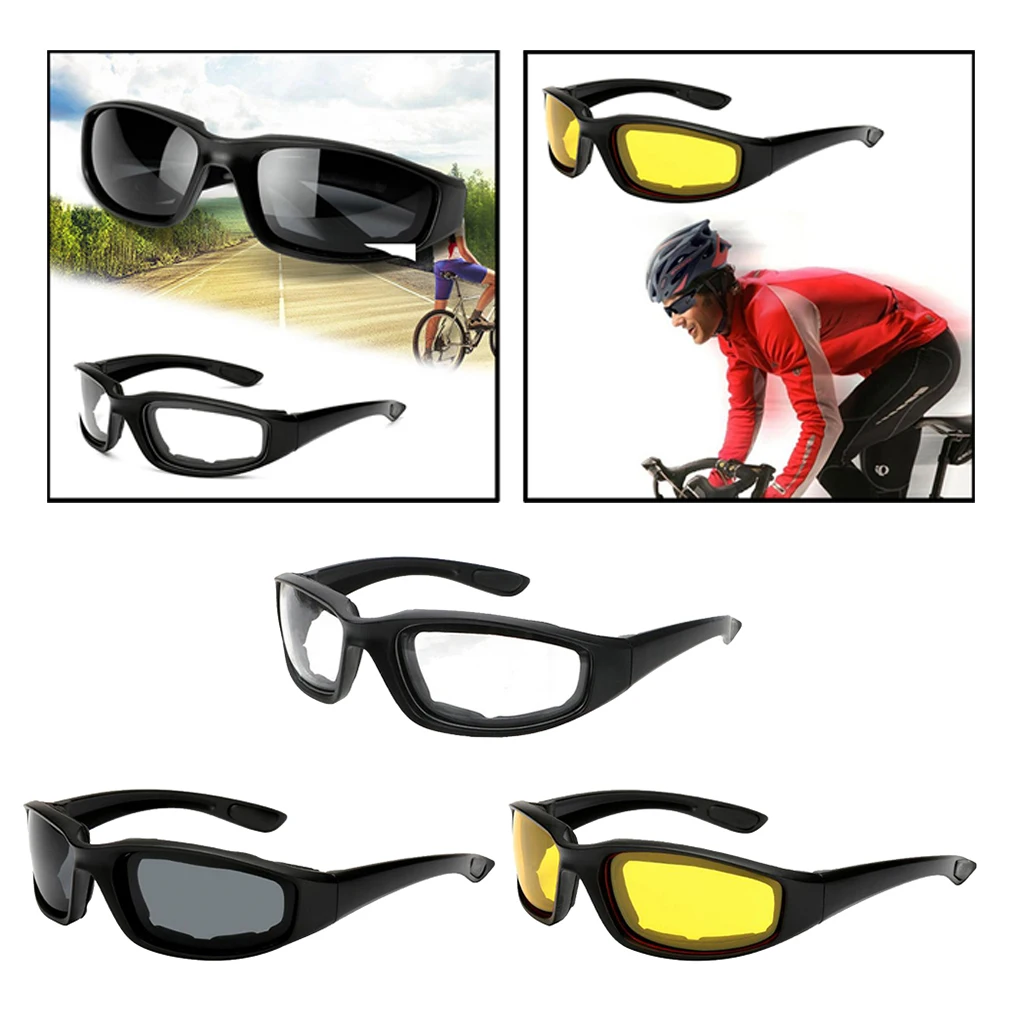 Outdoor Sunglasses Anti-UV Glasses 3 Replacement Lenses Riding Bike Motorcycle 