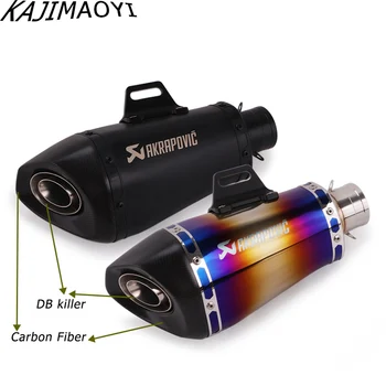 

Universal Motorcycle Exhaust Pipe Escape Modified Carbon Muffler DB Killer Silencer For Ninja 400 GSXR600 K6 KTM R15