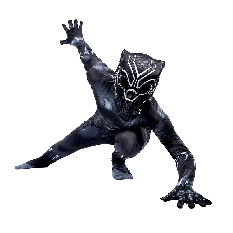 Black Panther Halloween Party Black Panther Kid New Muscle Cosplay Fantasy Carnival Children's Clothing New ladies halloween costumes