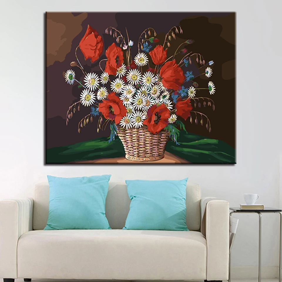 

Brightly coloured DIY Painting By Numbers Kits Calligraphy Painting Acrylic Paint By Number For Home Decoration A work of art