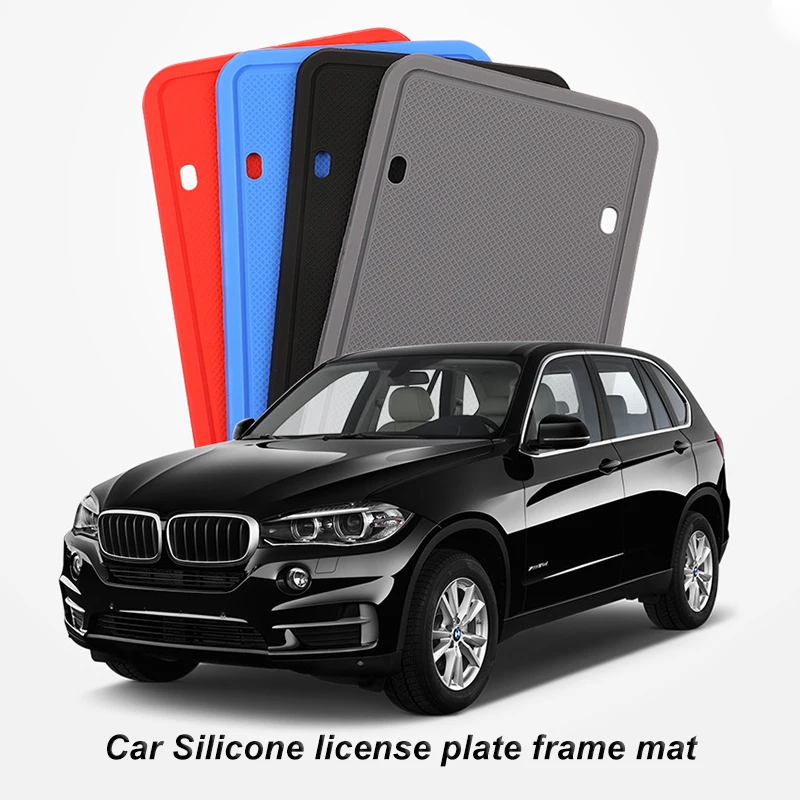 For US Canada North America Car Silicone License Plate Frame Mat Automobile Styling Exterior Accessories Cover | Автомобили и
