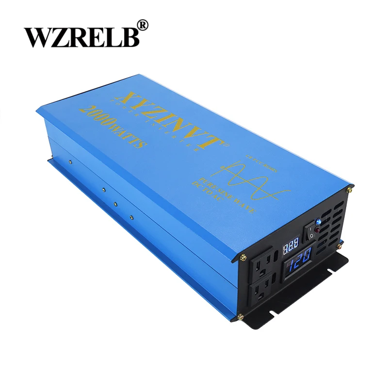 Inverter Per Pannello Solare Potenza 2000W 12V 220V Inverter Solare A Onda Sinusoidale Pura 24/48V Dc A 120V/230V/240V Ac Inverter Di Energia Solare