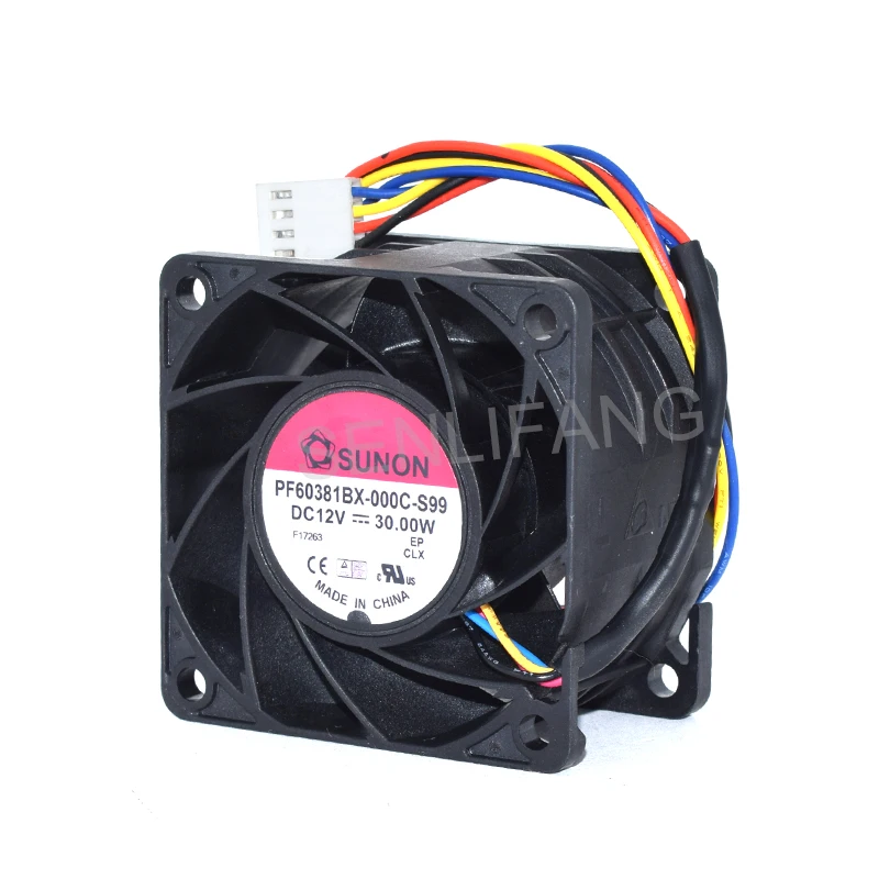 Новый квадратный охлаждающий вентилятор SUNON PF60381BX-000C-S99 12 В 30 Вт 60*60*38 мм |