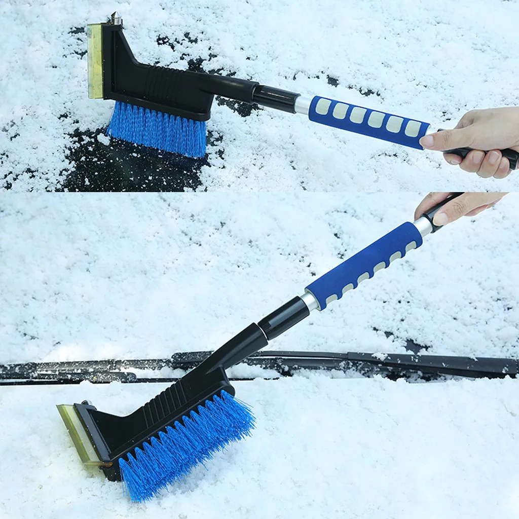 2in1 лопата для уборки снега с зимняя авто автомобиль щетка для очистки снега скребок для льда кисточки удаление зима инструмент Dropship
