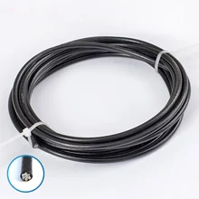 Cuerda de alambre de 5 metros, Cable recubierto de PVC negro, cuerda de acero inoxidable 304, tendedero, diámetro de 1mm, 1,2mm, 1,5mm, 2mm, 3mm, 4mm, 5mm, 6mm