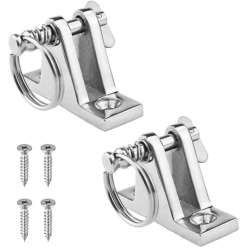 2 Pack Bimini Top 90°Deck Hinge With Removable Pin Marine Hinge Mount Bimini Top Fitting Hardware 316 Stainless Steel kemaidi kitchen faucet w storage basket high arc stainless steel kitchen sink faucets 2 function pull out mixer tap deck mount