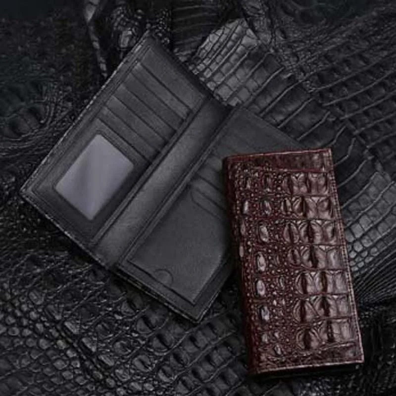 VVBrown new arrival  crocodile wallet  men wallet  male  long men wallet  business  Hand bag  male purse 6