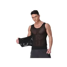 Стимпанк мужской утягивающий корсет для тела, Корректирующее белье для живота, жилет для сжигания жира, моделирующее нижнее белье, корсет для талии, тренировочная рубашка с поясом