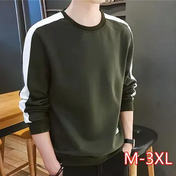 

Men's Hoodies Long Sleeve Sweatshirt 2020 Winter Solid Color Army Green Sweatshirt Streetwear Slim Hoodies Men M-4XL Big Size