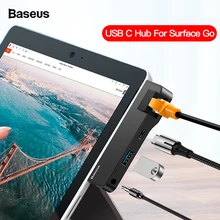 Baseus USB C концентратор к HDMI USB 3,0 RJ45 type C концентратор для поверхностного Go Ethernet USB-C type-C мульти usb-хаб адаптер для MacBook Pro Air