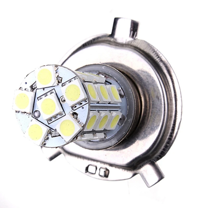 1 шт. DC12V Ксеноновые белые 9003 5050 27 SMD светодиодные лампы противотуманные дневные