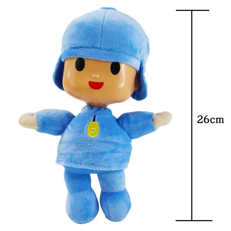 6pcs/lot  Pocoyo Plush Pocoyo Elly Pato Loula Doll Dog Duck Elephant Soft Stufffed Animal Doll Toy Party Supplies