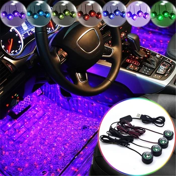 

Car Interior Atmosphere LED RGB Light Dash Floor Foot Multiple modes RGB LED Strip Decorative Light Multiple lighting Decor Lamp