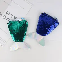 Droppshiping/сумка через плечо с рыбьим хвостом для девочек; Повседневная сумка для хранения монет с блестками на каждый день; J55