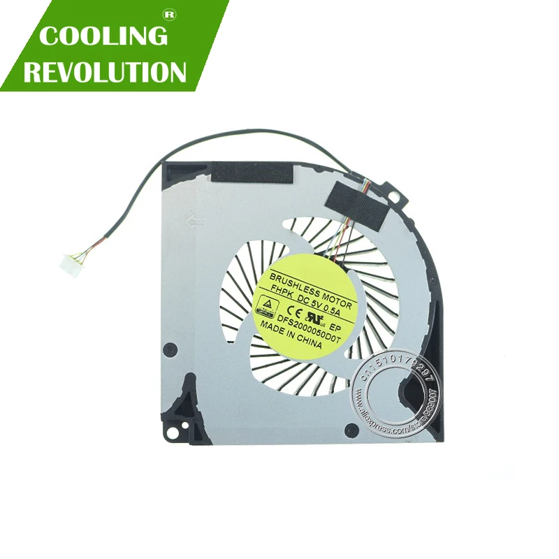 Вентилятор для охлаждения ноутбука FHPK DC5V 0.5A DFS2000050D0T 4 контактный|dell inspiron 2330|cpu cooling