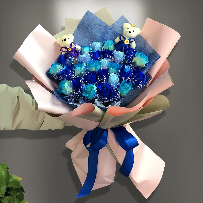 60cm/45cm 20PCS 2 color Flower Paper Packaging Gift Waterproof Double-sided Color Florist Wrapping Paper Flower Bouquet Supplies