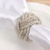 12Pc Valentine's Day Natural Jute Napkin Ring Rope Woven Napkin Buckle Linen Holders For Thanksgiving Festival Partie Decoration ► Photo 3/6