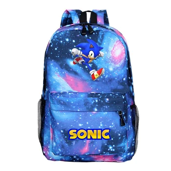 

Casual Backpack Sonic Travel Backpack Student Schoolbag Boys Girls Sonic School Bags for Teenage Girls Boys