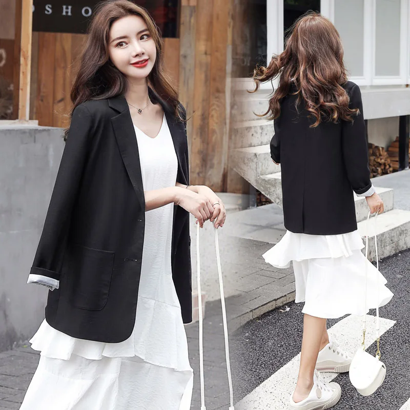 

CHIC Online Celebrity Small Suit Coat Women's 2019 Spring And Autumn New Style Korean-style British-Style Casual Slimming Thin S
