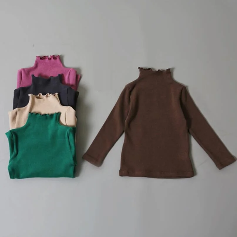 Warm Winter Fall Children T Shirts Baby Toddler Teenage Girls Clothes