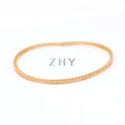 

15" Girth Rubber PU Single Side Mechine Timing Pulley Belt Orange