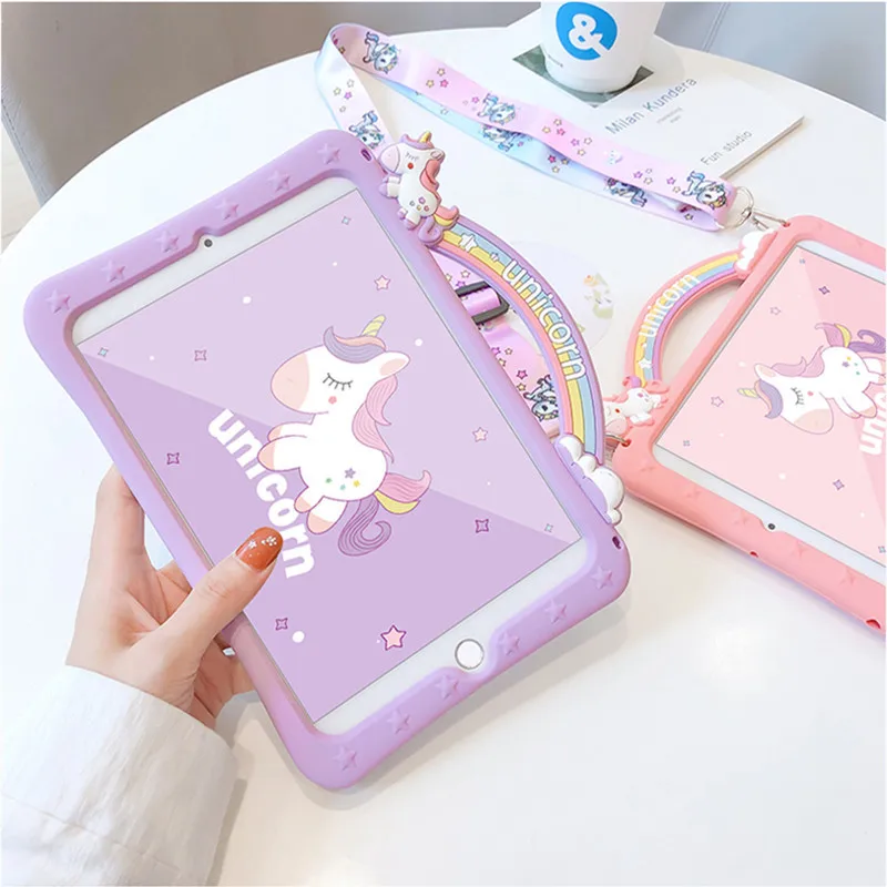 Rainbow Unicorn iPad Cases