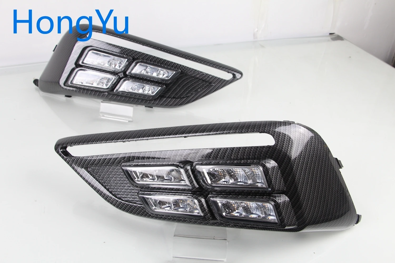For MG MG6 2017-2019 LED Daytime Running Light  Yellow Turn Signal Function 12V Car DRL Fog Lamp Decoration