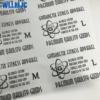 

Custom black color High Quality Tagless Heat Transfer Clothing Labels