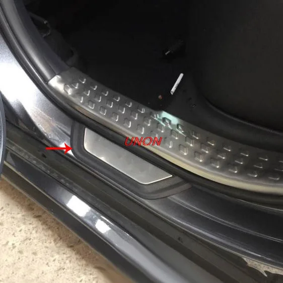 Автомобиль нержавеющая сталь и пластик порога Накладка крышки для Toyota C hr Chr 2015 2016