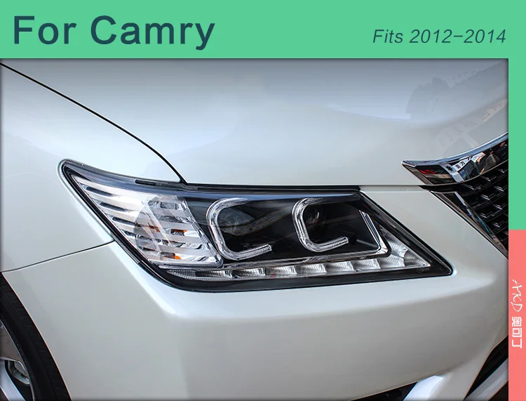 Фара для автомобиля Toyota Camry 2012- Camry V50 головной светильник s противотуманный светильник дневной ходовой светильник DRL H7 светодиодный Биксеноновая лампа аксессуары для автомобиля